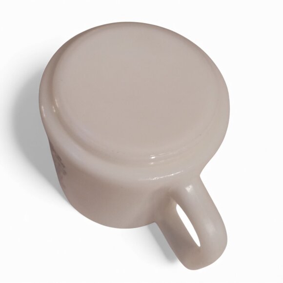 Vintage September Mug Morning Glory Flower of the Month Milk Glass Cup | 1970s - Picture 11 of 12